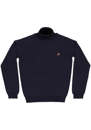 PELO FOUNDATION dog-appliqué jumper - Blue