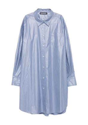 Frenken stripe shirt dress - Blue