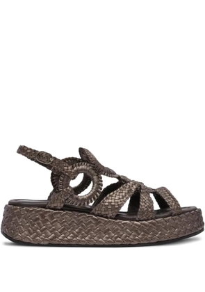 Toni Pons braided ring-detail sandals - Brown