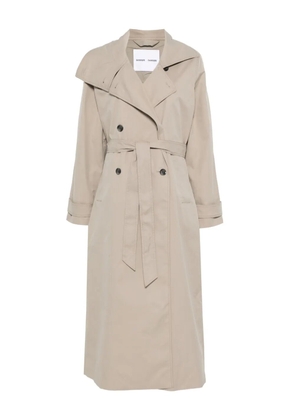 SAMSOE SAMSOE belted double-breasted coat - Neutrals