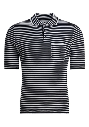 RAKKI striped pocket polo shirt - Blue
