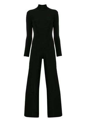 Norma Kamali crepe wide-leg jumpsuit - Black