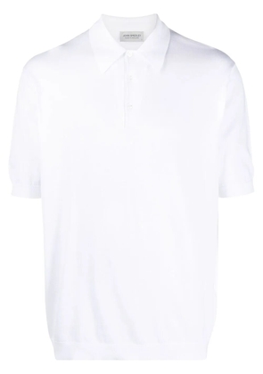 John Smedley short-sleeve polo shirt - White