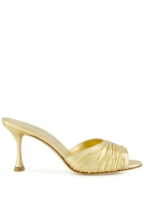 Manolo Blahnik 70mm Pirua sandals - Gold