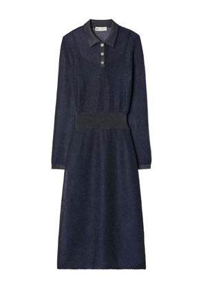 Tory Burch collared polo midi dress - Blue