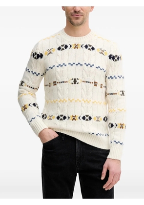 Benetton cable-knit pattern sweater - Neutrals