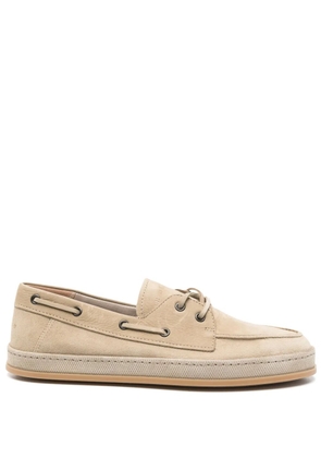 Hogan H683 boat shoes - Neutrals
