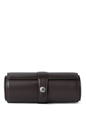 Brunello Cucinelli leather watch case - Brown