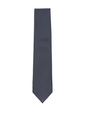 Brioni dot-pattern silk tie - Blue