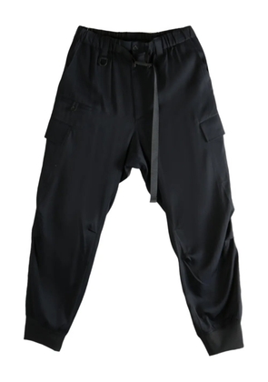 Y-3 cuffed cargo pants - Black