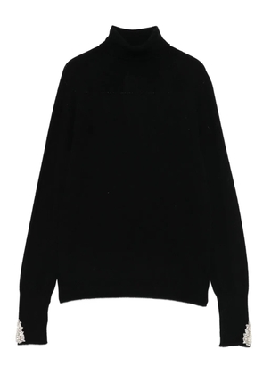CHIARA BONI La Petite Robe crystal-embellished roll-neck knitwear - Black