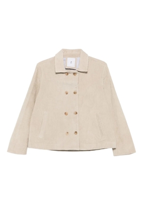 Why Ci corduroy double-breasted jacket - Neutrals