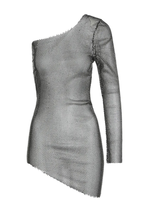 Santa Brands one-sleeve mini dress - Black