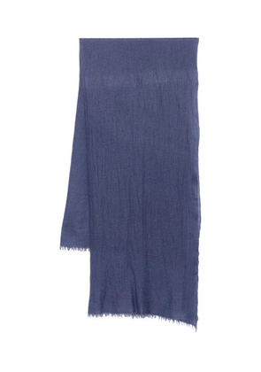 GAYNOR BONGARD frayed-edge cashmere scarf - Purple