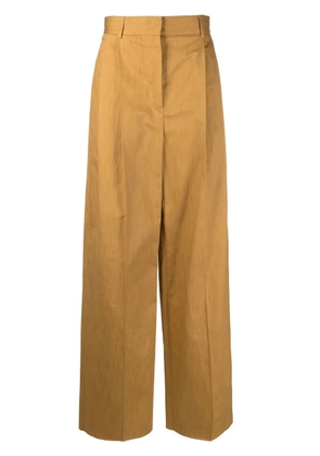 Ferragamo high-waisted wide leg trousers - Neutrals
