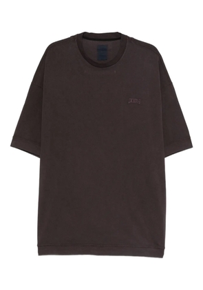 Juun.J logo-embroidered T-shirt - Purple