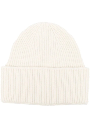 Destin knitted beanie hat - White