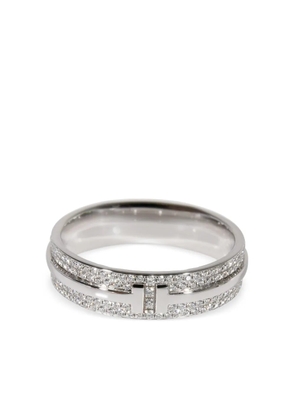 Tiffany & Co. Pre-Owned 18kt white gold Tiffany T diamond ring - Silver