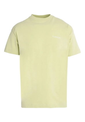 FLÂNEUR logo cotton T-shirt - Yellow