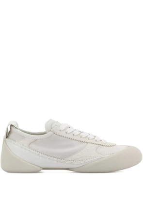 Alexander McQueen lace-up leather sneakers - White