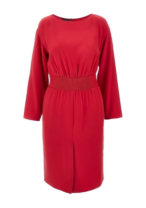 Emporio Armani cady midi dress - Red
