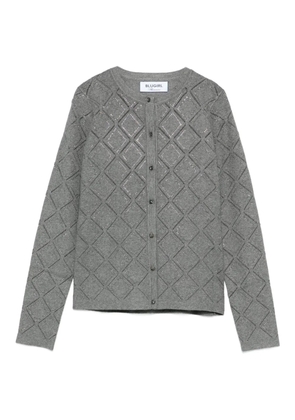 Blugirl diamond-pattern cardigan - Grey