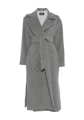 Marella Cadmio belted single-breasted coat - Grey