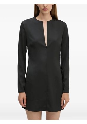 Day Birger Et Mikkelsen Sonya V-neck long-sleeve mini dress - Black