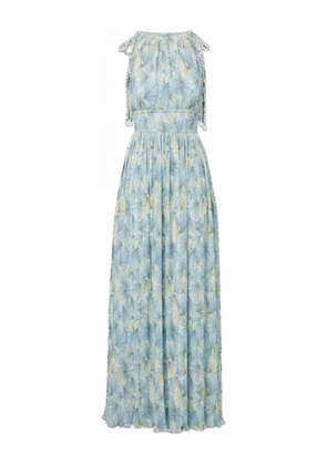 Veronica Beard floral-pattern maxi dress - Blue