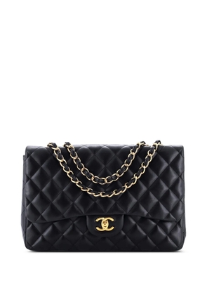 CHANEL Pre-Owned Classic Single Flap Bag Quilted Lambskin Jumbo shoulder bag - Black