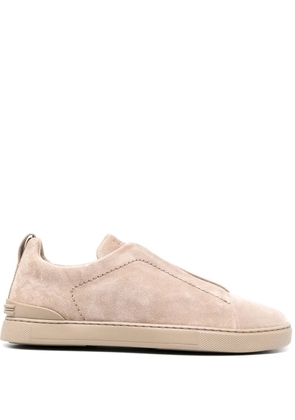 Zegna Triple Stitch suede sneakers - Neutrals