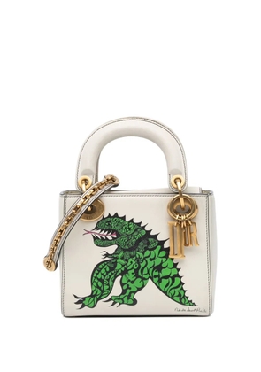 Christian Dior Pre-Owned 2017 Limited Edition Niki De Saint Phalle Mini Calfskin Dragon Lady Dior satchel - White
