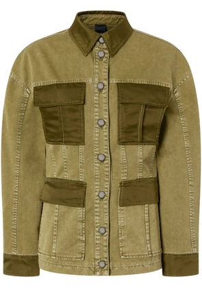 PINKO cotton bomber jacket - Green