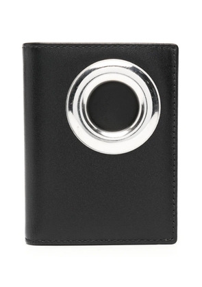 Comme Des Garçons Wallet eyelet-detail bi-fold wallet - Black