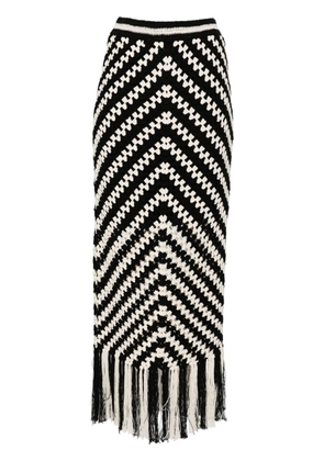 ZIMMERMANN Halliday crochet midi skirt - Black