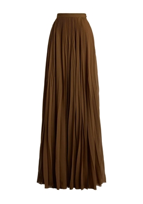 Ralph Lauren Collection pleated maxi skirt - Brown