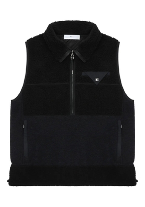 Toga half-zip fleece vest - Black