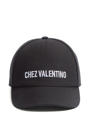 Valentino Garavani logo-embroidered baseball cap - Black