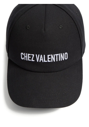 Valentino Garavani logo-embroidered baseball cap - Black