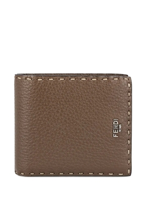 FENDI Selleria leather wallet - Neutrals