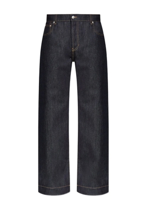 Alexander McQueen logo-patch jeans - Blue