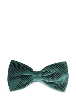 Stefano Ricci pleated silk bow tie - Green
