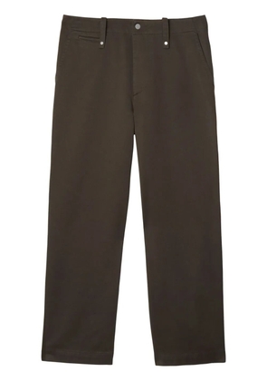 Burberry wide-leg cotton trousers - Brown