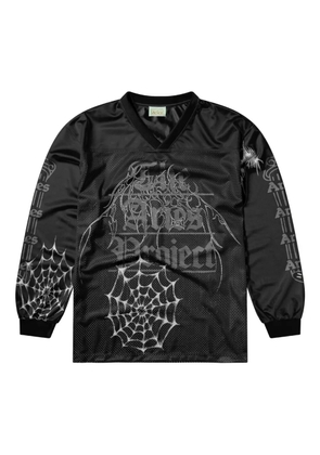 Aries spider-web graphic T-shirt - Black
