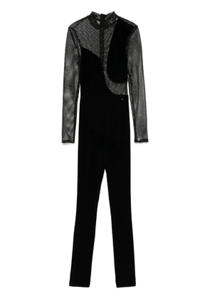 NISSA velvet jumpsuit - Black