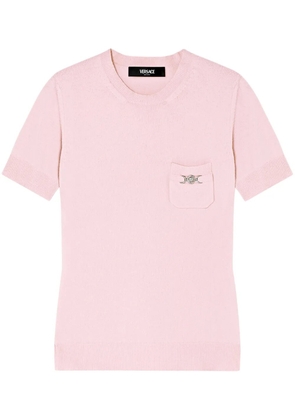 Versace Medusa-plaque knitted top - Pink