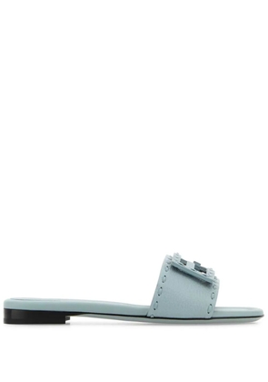 FENDI leather Baguette slippers - Blue