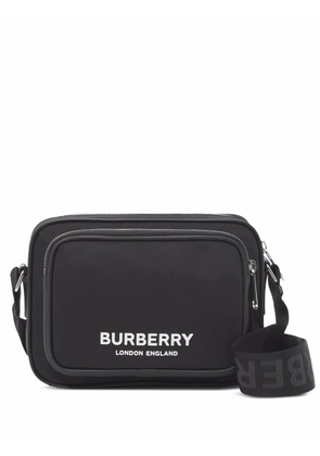 Burberry logo-print shoulder bag - Black