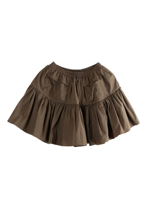 Cecilie Bahnsen ruffled pocket skirt - Brown