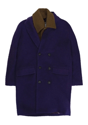 Palm Angels double-breasted coat - Purple